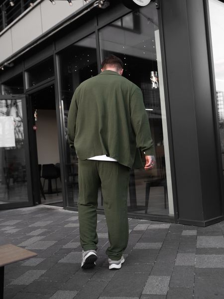Чоловічі штани casual зелені Krr2 фото