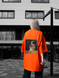 Футболка oversize оранжева fi6p7 фото 2
