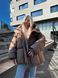 Жіноча курточка коричнева dp18 фото 14