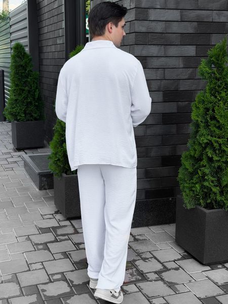 Чоловічі штани casual білі Krr10 фото