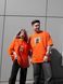Футболка oversize оранжева fi6p3 фото 4