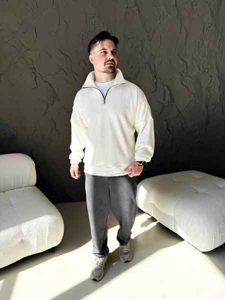 Чоловічий светр білий Sz3 фото