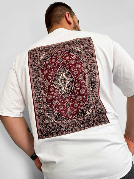 Чоловіча футболка oversize біла fi4p16 фото