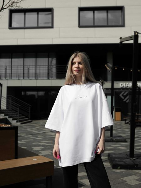 Футболка oversize біла fi4p6 фото