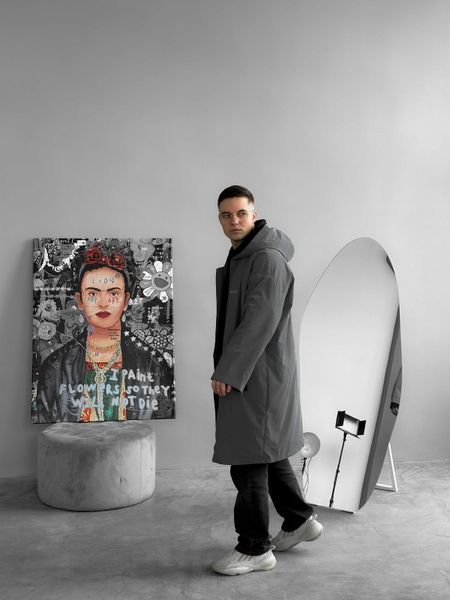 Чоловічий дощовик графітовий Wt9 фото