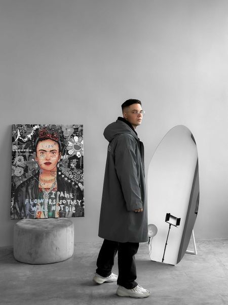 Чоловічий дощовик графітовий Wt9 фото