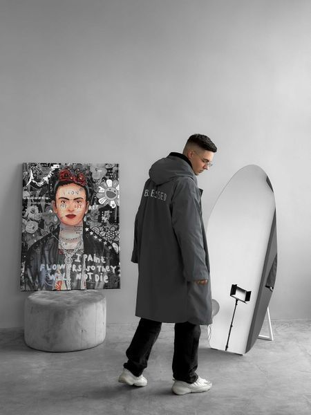 Чоловічий дощовик графітовий Wt9 фото