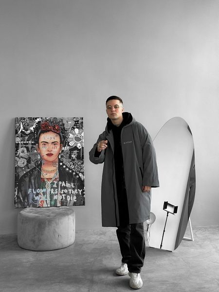 Чоловічий дощовик графітовий Wt9 фото
