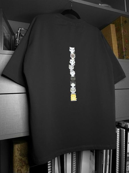 Футболка oversize сіра fi2b фото