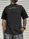 Чоловіча футболка з принтом oversize чорна fi1kk2 фото 8