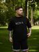 Чоловіча футболка oversize чорна fi1p22 фото 4