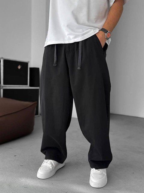 Чоловічі широкі штани Baggy чорні 30000 фото