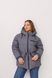 Жіноча oversize куртка графітова V25 фото 9
