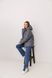 Жіноча oversize куртка графітова V25 фото 12