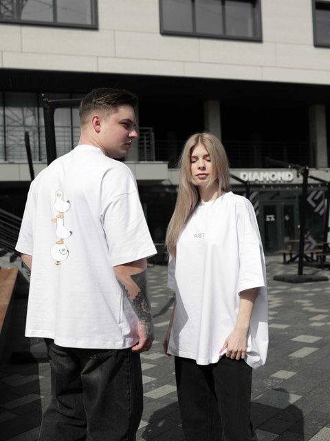 Футболка oversize біла fi4p12 фото