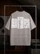 Чоловіча футболка oversize сіра fi2c8 фото 3