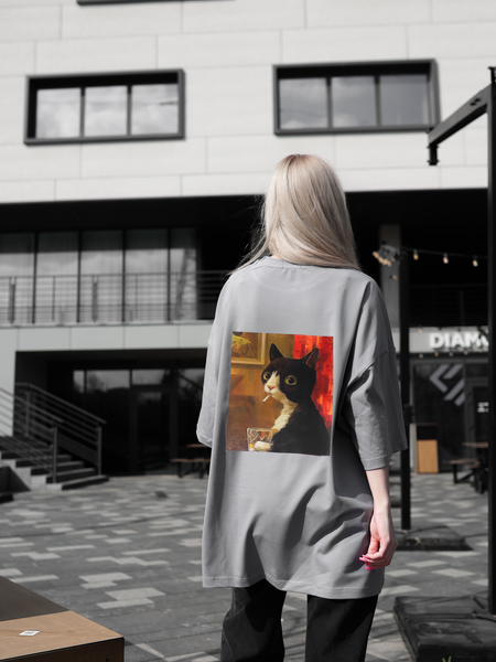 Футболка oversize сіра fi2p9 фото